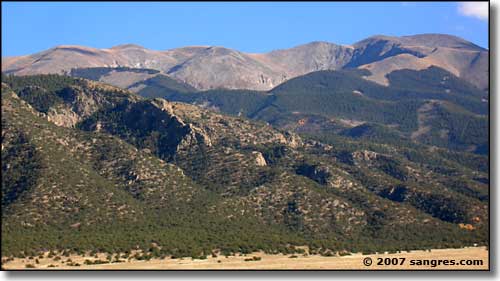 Zapata Ridge in the Sangre de Cristo Mountains