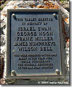 Alferd Packer Memorial plaque