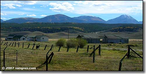 A view of the Sawatch Range along the Top of the Rockies Scenic Byway