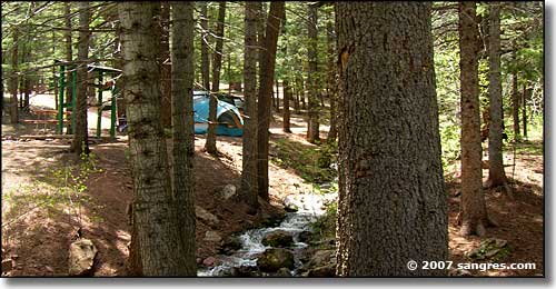 tent camping area