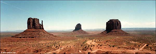 The Mittens in Monument Valley on the Navajo Nation