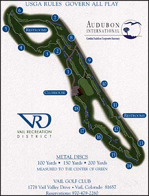Vail Golf Club links map