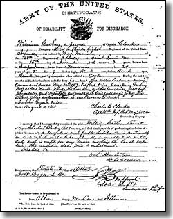 Cathay Williams discharge papers