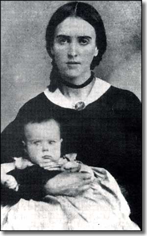 Josefa Carson, wife of Kit Carson, with son Kit Jr.