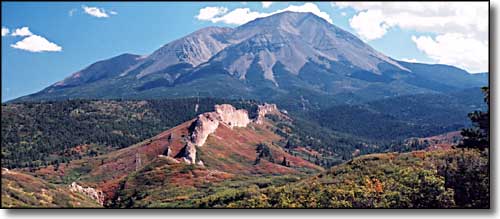 The West Spanish Peak from the northwest
