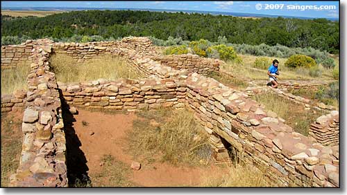 A section of the ruins at Lowry Pueblo