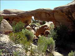 A sandstone arch
