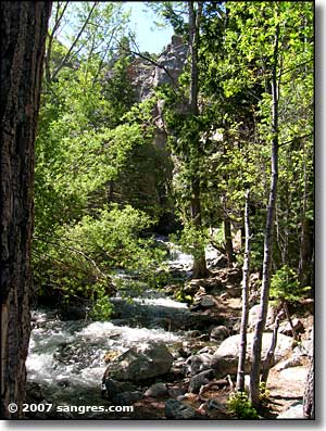 Zapata Falls national recreation area, southern Colorado