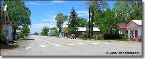 Main Street in Blanca Colorado