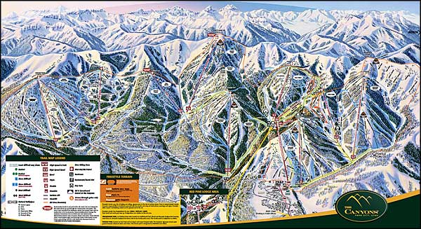 Canyons Resort ski trails map