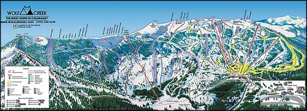 Wolf Creek Ski Trails map