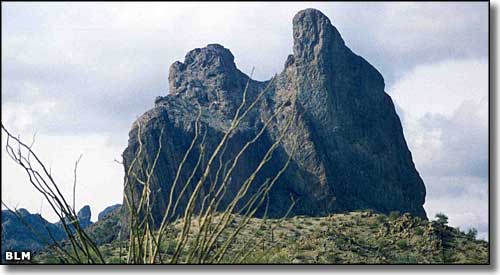 Courthouse Rock in the Eagletail Mountains Wilderness