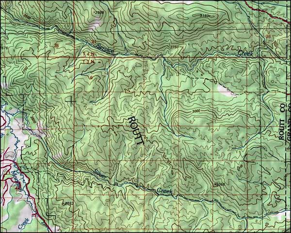 Sarvis Creek Wilderness map