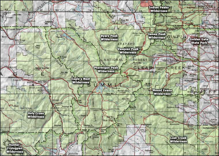 Summit County Area wildernesses
