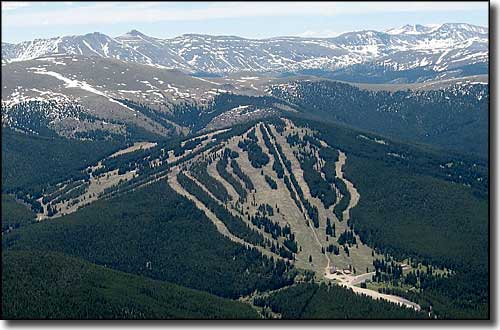 An aerial view of Ski Cooper