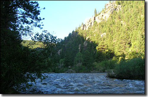 The Cache la Poudre River at the wilderness boundary