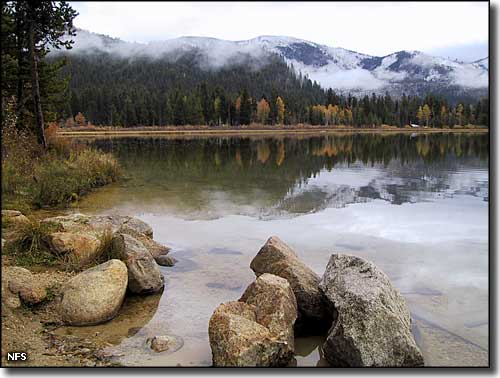 Cascade Lake in the winter, Boise National Forest, Idaho