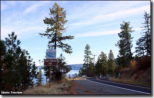 Near Half Round Bay on the Coeur d'Alene Scenic Byway
