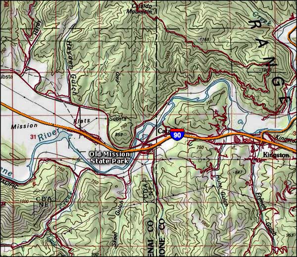 Old Mission State Park area map