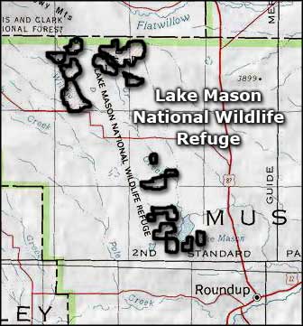 Lake Mason National Wildlife Refuge area map