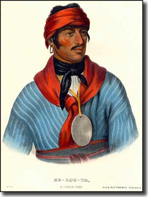 Selocta, a prominent Muscogee-Creek chief