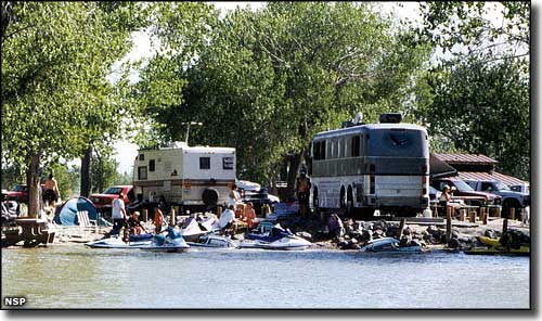A typical holiday weekend at Lahontan State Recreation Area
