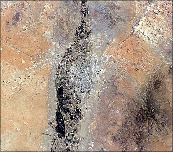 Las Cruces, New Mexico from space