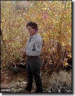 A Fish and Wildlife officer at Bosque del Apache NWR