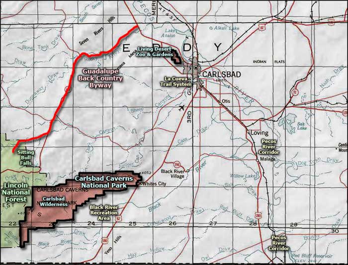 Pecos River Corridor Recreation Area area map