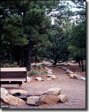 One of the hiking trails at Manzano Mountains State Park