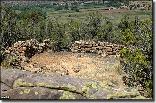 Ruins of an early Spanish settlement in the Villanueva Valley