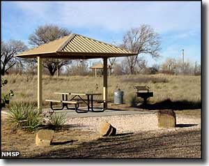 Picnic shelter at Oasis State Park