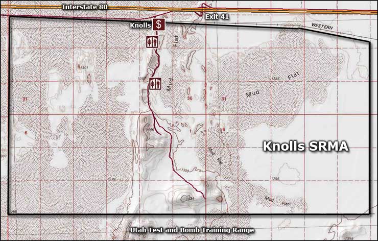 Knolls SRMA area map