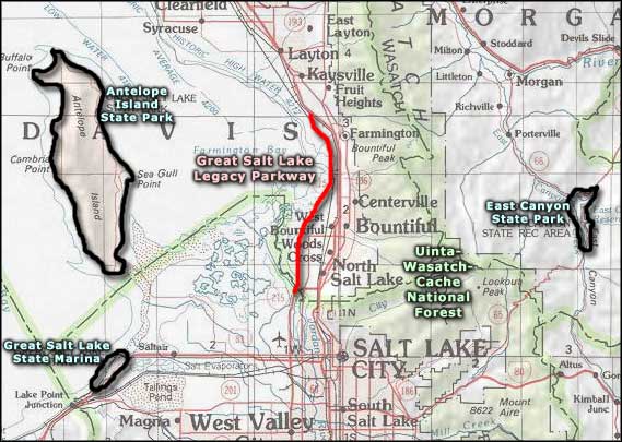 East Canyon State Park area map