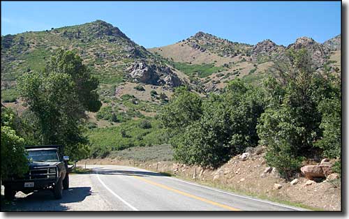 Typical view along the Ogden River Scenic Byway east of Huntsville