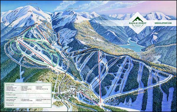 Eagle Point Ski Resort ski trails map